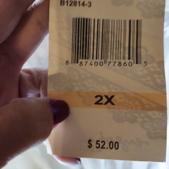 Eyeshadow NWT 2X Ivory Elegant lace Kimono 3/4 sleeve - Picture 13 of 14